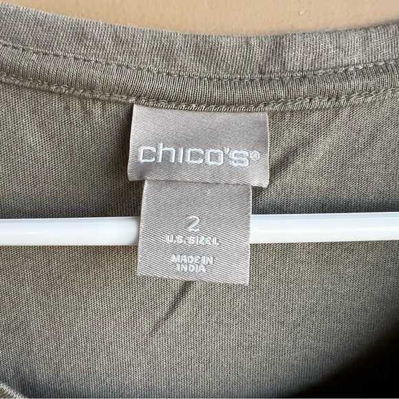 Chico's Tank Top - Women's Size 2 (Large) Crochet Summer Lace Cotton - Picture 2 of 5